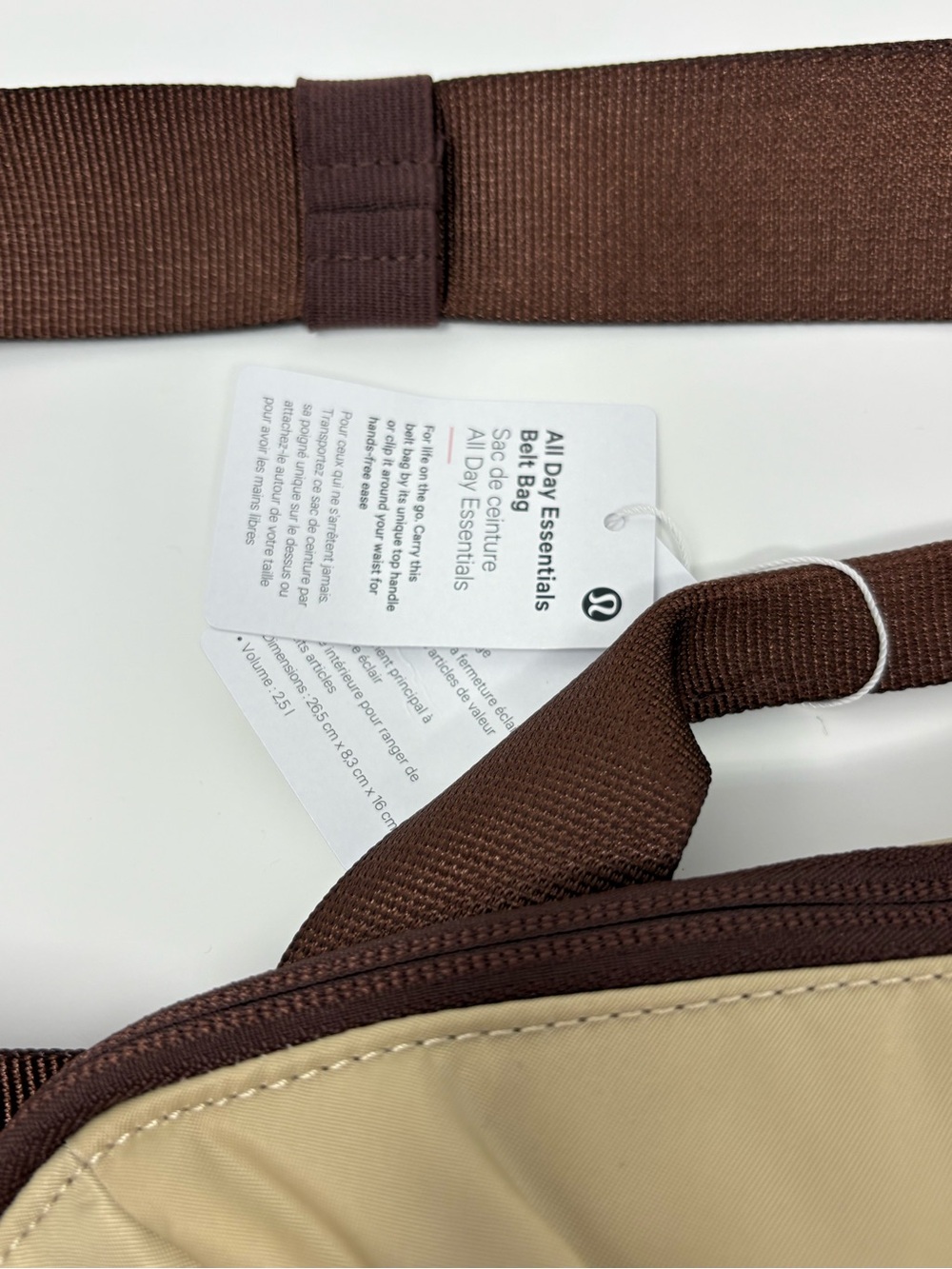 lululemon athletica all day essentials belt bag in Trench/Brown Earth - Picture 4 of 6